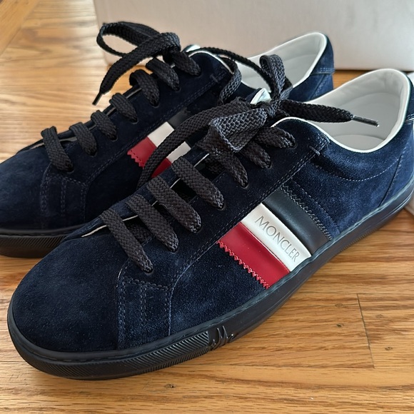 Moncler - Authentic new Monaco suede sneakers (size EU 41/US 8) - NWT - Picture 7 of 9